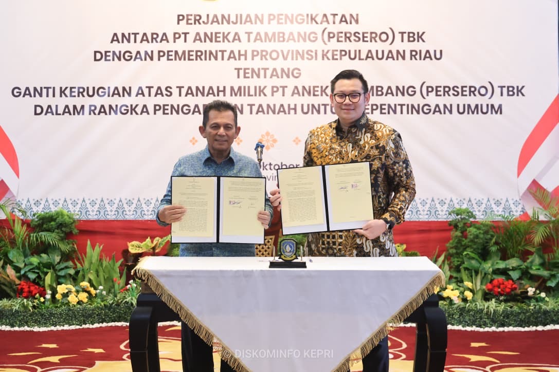 Pemprov Kepri dan PT ANTAM Bersinergi Perkuat Fasilitas Publik di Taman Kota Kijang