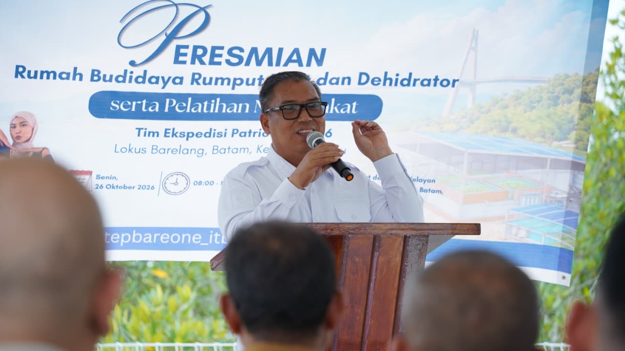 Perkuat Ketahanan Pangan Lokal, Wagub Nyanyang Resmikan Rumah Budidaya Rumput Laut Sembulang Batam