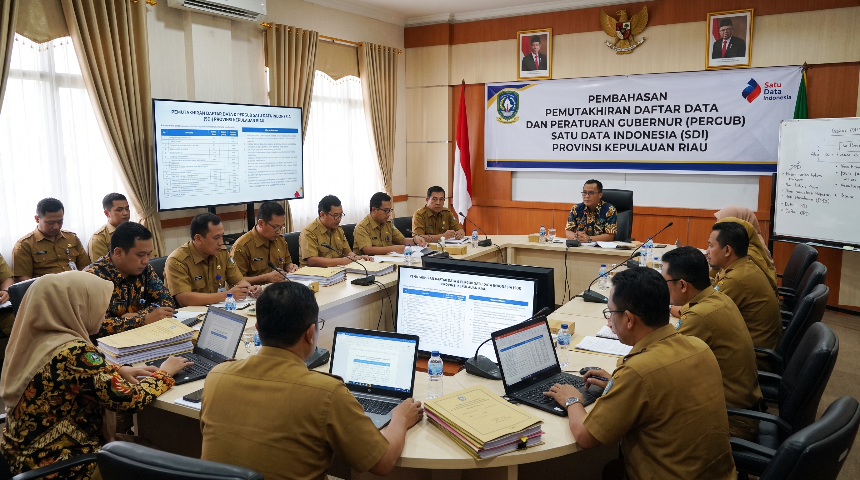 Pembahasan Pemutakhiran Daftar Data dan Regulasi/Kebijakan Satu Data Indonesia Provinsi Kepulauan Riau