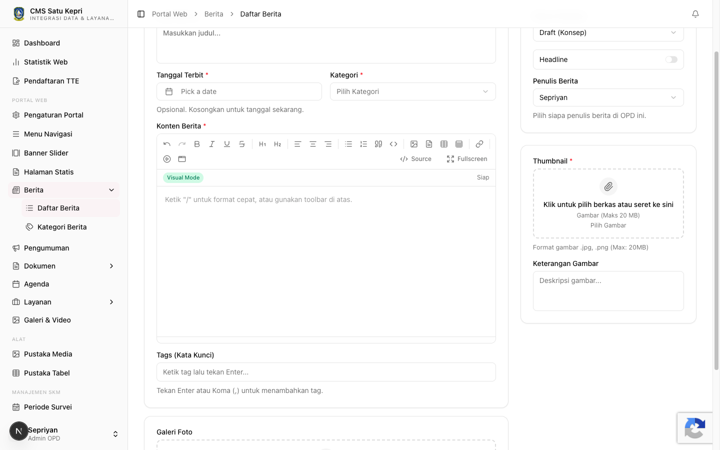 Toolbar Editor